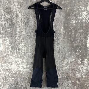 IBex Size M Bib Shorts Padding Cycling Merino Wool Mesh Black Stretch Athleisure
